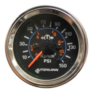 178.1103 Automann Chrome Air Gauge 150psi 2-1/16dia