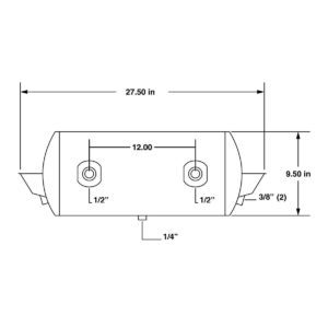 172.2029 Automann Air Tank 1488 Cubic Inch 9.5 DIA