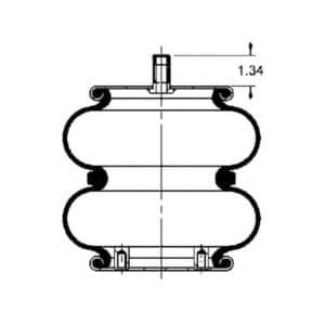 G2297795500 Neway Goldline Air Spring 7795