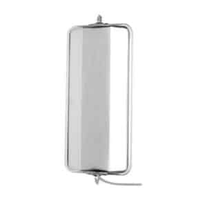 705335 Velvac 7in x 16in Stainless Steel Heated Angle Back West Coast Mirror