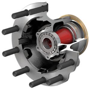 10082205 ConMet PreSet Steer Hub Assembly - Hub Pilot-10 Stud-ABS