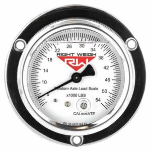 250-2AXL-FF Right Weigh Tandem Liquid Analog Gauge