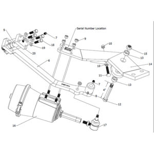 04010A-AR Complete Right Side Assembly without Chainwheel and Helmet